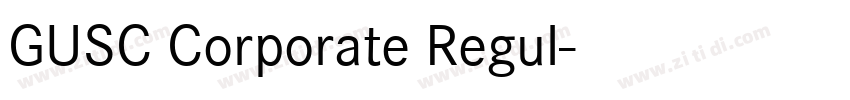 GUSC Corporate Regul字体转换